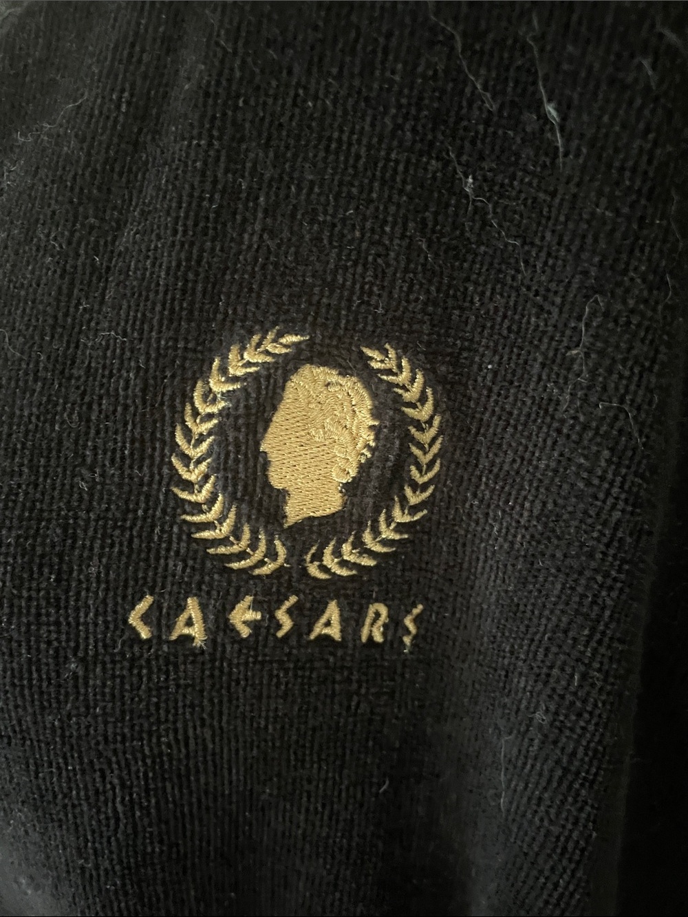 Cesar place Black Velvet Robe with Gold-Trim Detailing unisex!! - Picture 2 of 9